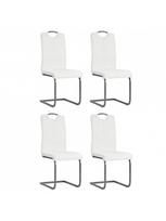 Valgomojo kėdė VLX Dining Chairs 246196, balta, 4 vnt.