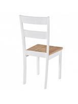 baltos kedes valgomojo - Valgomojo kėdė VLX 245369, balta/smėlio, 4 vnt. - 6 nuotrauka