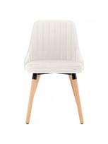 islenkta mediena - Valgomojo kėdė VLX Dining Chairs, kreminė, 6 vnt. - 4 nuotrauka