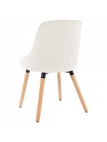 islenkta mediena - Valgomojo kėdė VLX Dining Chairs, kreminė, 6 vnt. - 6 nuotrauka
