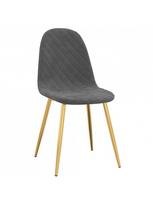 valgomojo kedes raudonos - Valgomojo kėdė VLX Velvet, raudona, 4 vnt. - 5 nuotrauka