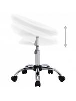 ratukas kedes - Valgomojo kėdė VLX Swivel Dining Chair, balta - 6 nuotrauka