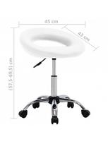ratukas kedes - Valgomojo kėdė VLX Swivel Dining Chair, balta - 7 nuotrauka