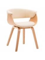 Valgomojo kėdė VLX Dining Chair, ruda/kreminė