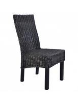 ratano kedes - Valgomojo kėdė VLX 275470, juoda, 6 vnt. - 3 nuotrauka