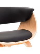 kedes 6 valgomojo - Valgomojo kėdė VLX Dining Chair, juoda - 6 nuotrauka