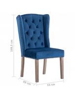 valgomojo kedes melynos - Valgomojo kėdė VLX Dining Chair, mėlyna - 8 nuotrauka