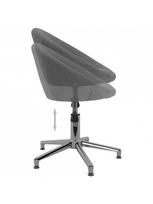 kedes besisukancios - Valgomojo kėdė VLX Swivel Dining 3089510, tamsiai pilka, 6 vnt. - 8 nuotrauka