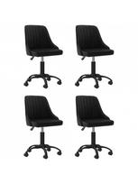 pasukamos kedes valgomojo - Valgomojo kėdė VLX Swivel Dining 3089977, juoda, 4 vnt. - 1 nuotrauka