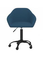 pasukamos kedes - Valgomojo kėdė VLX Blue Velvet 330555, tamsiai mėlyna, 2 vnt. - 3 nuotrauka