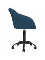 pasukamos kedes - Valgomojo kėdė VLX Blue Velvet 330555, tamsiai mėlyna, 2 vnt. - 4 nuotrauka