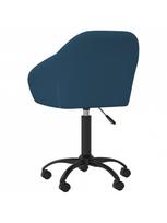 pasukamos kedes - Valgomojo kėdė VLX Blue Velvet 330555, tamsiai mėlyna, 2 vnt. - 6 nuotrauka