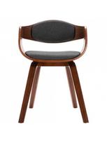 islenkta mediena - Valgomojo kėdė VLX Dining Chairs, ruda/pilka, 6 vnt. - 6 nuotrauka