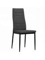 kedes 6 valgomojo - Valgomojo kėdė VLX Dining Chairs 275379, tamsiai pilka, 6 vnt. - 3 nuotrauka