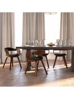 Valgomojo kėdė VLX Bentwood 3092383, juoda/medžio, 4 vnt.