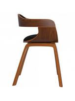 kedes 6 valgomojo - Valgomojo kėdė VLX Dining Chair, ruda/juoda, 6 vnt. - 5 nuotrauka