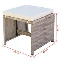 Sodo baldų komplektas VLX 13 Piece Outdoor Dining Set with Cushions 42558