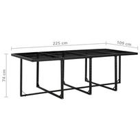 Sodo baldų komplektas VLX 13 Piece Outdoor Dining Set with Cushions 42551