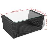 Sodo baldų komplektas VLX 4 Piece Garden Lounge Set with Cushions 42642