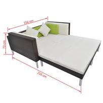 Sodo baldų komplektas VLX 4 Piece Garden Lounge Set with Cushions 42943