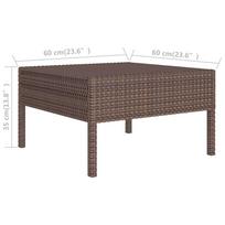 Sodo baldų komplektas VLX 3 Piece Garden Lounge Set with Cushions 310185