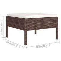 Sodo baldų komplektas VLX 2 Piece Garden Lounge Set with Cushions 310205