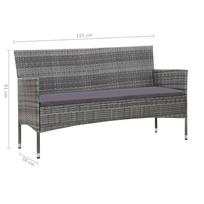 Sodo baldų komplektas VLX 4 Piece Garden Lounge Set with Cushions 45890