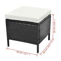 Sodo baldų komplektas VLX 4 Piece Garden Lounge Set with Cushions 43096