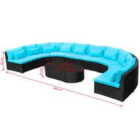 Sodo baldų komplektas VLX 11 Piece Garden Lounge Set 42399
