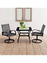 Sodo baldų komplektas VLX 3 Piece Garden Dining Set 3060281
