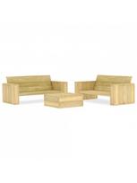 3 daliu lauko baldai - Sodo baldų komplektas VLX 3 Piece Garden Lounge Set 3053199 - 1 nuotrauka