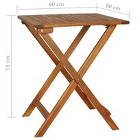 Sodo baldų komplektas VLX 3 Piece Folding Bistro Set 44014
