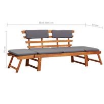 Sodo sofa VLX 2-1 Garden Sofa With Pillows 45960, ruda