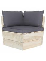 sodo baldai is paleciu - Sodo sofa VLX 3063384, ruda/juoda - 4 nuotrauka