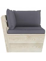 sodo baldai is paleciu - Sodo sofa VLX 3063384, ruda/juoda - 5 nuotrauka