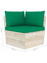 sodo baldai is paleciu - Sodo sofa VLX 3063389, ruda - 5 nuotrauka