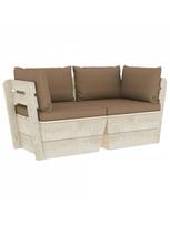 sodo baldai is paleciu - Sodo sofa VLX 3063392, ruda - 1 nuotrauka