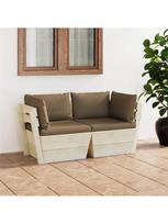 sodo baldai is paleciu - Sodo sofa VLX 3063392, ruda - 2 nuotrauka