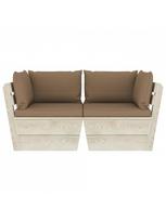 sodo baldai is paleciu - Sodo sofa VLX 3063392, ruda - 3 nuotrauka