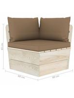 sodo baldai is paleciu - Sodo sofa VLX 3063392, ruda - 7 nuotrauka