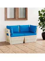 lauko kedes ruda - Sodo sofa VLX 3063388, ruda/žydra - 1 nuotrauka