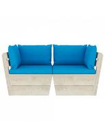 lauko kedes ruda - Sodo sofa VLX 3063388, ruda/žydra - 2 nuotrauka