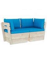 lauko kedes ruda - Sodo sofa VLX 3063388, ruda/žydra - 3 nuotrauka