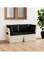 sodo baldai is paleciu - Sodo sofa VLX 3063391, ruda - 2 nuotrauka