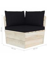 sodo baldai is paleciu - Sodo sofa VLX 3063391, ruda - 5 nuotrauka