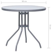 Lauko stalas VLX Garden Table 312215, pilkas