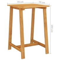 Lauko stalas VLX 312408, rudas