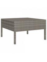 lauko baldai 4 vietu - Lauko baldų komplektas VLX 6 Piece Garden Lounge Set Poly Rattan, pilkas/rudas, 4 vietų - 5 nuotrauka