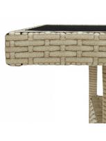 lauko baldu 2 vietu - Lauko baldų komplektas VLX Garden Dining Set Poly Rottan, kreminės spalvos/rudas, 2 vietų - 6 nuotrauka