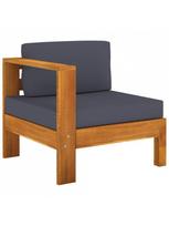 lauko baldai 4 vietu - Lauko baldų komplektas VLX 5 Piece Garden Lounge Set 3057951, pilkas/rudas, 4 vietų - 7 nuotrauka